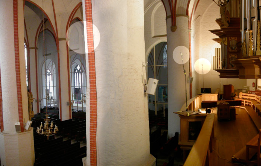 Abbildung 09 - Ansicht der Mikrofonierung der Arp-Schnitger-Orgel