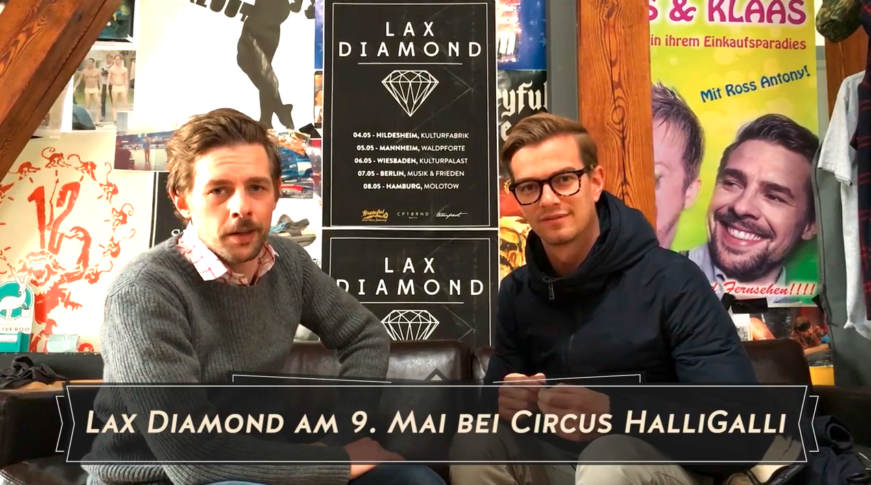 Dannis war mit seiner Band Lax Diamond bei Circus Halli Galli